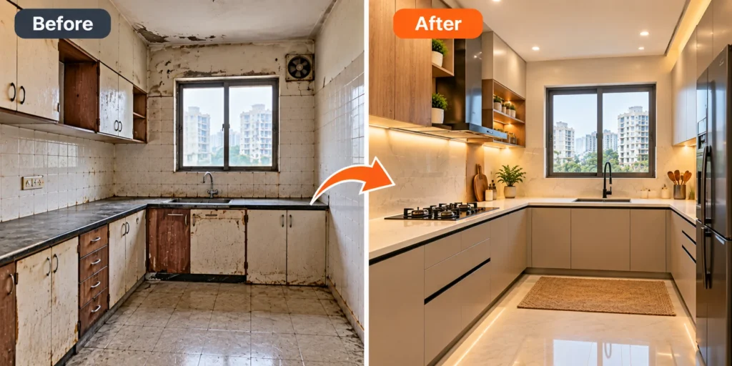Kitchen Transformation_ Before and After
